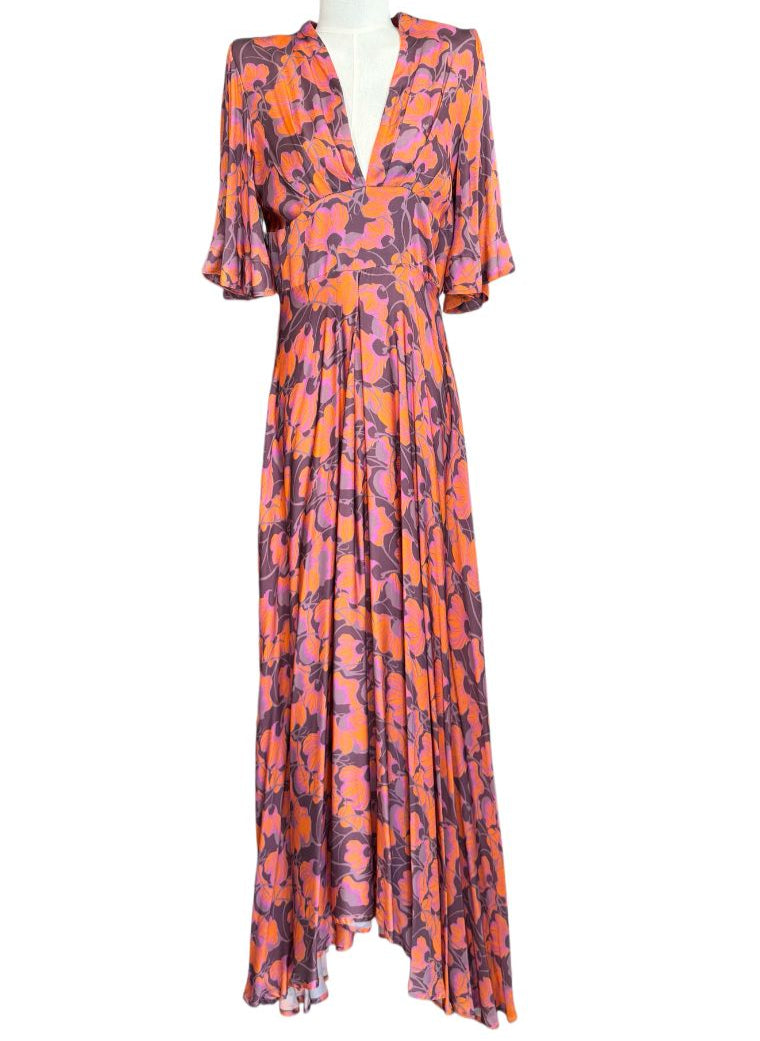 Abito lungo fantasia floreale MAESTA