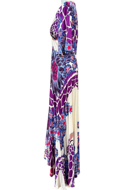 Abito lungo fantasia floreale MAESTA