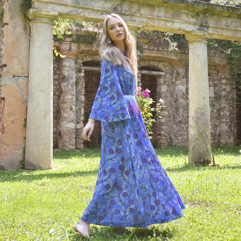 Abito Girocollo Fantasia Floreale MAESTA