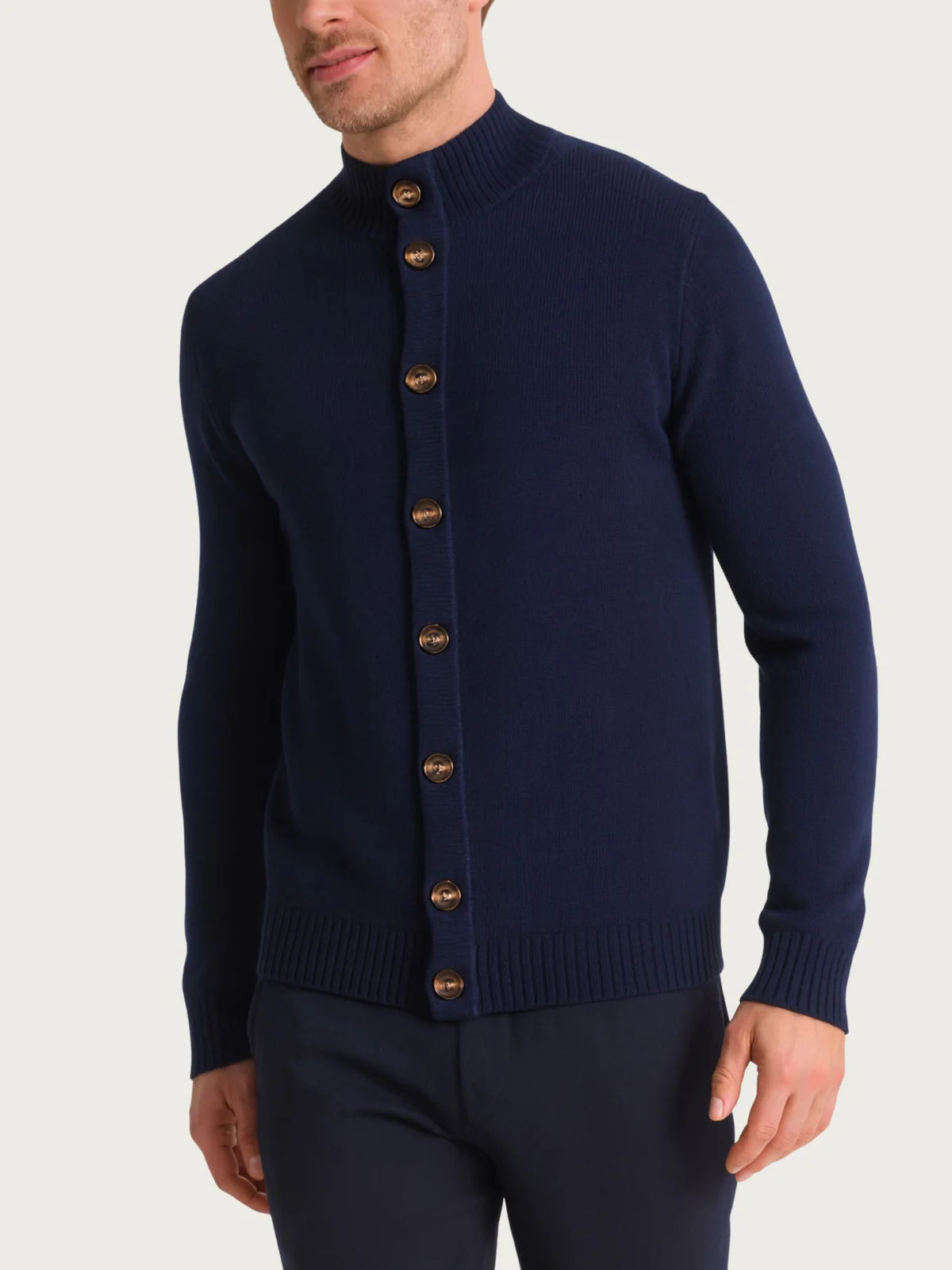 CARDIGAN U965MT COLLO RIALZATO