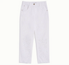 Pantalone in bull di cotone con ricami sangallo PENNYBLACK