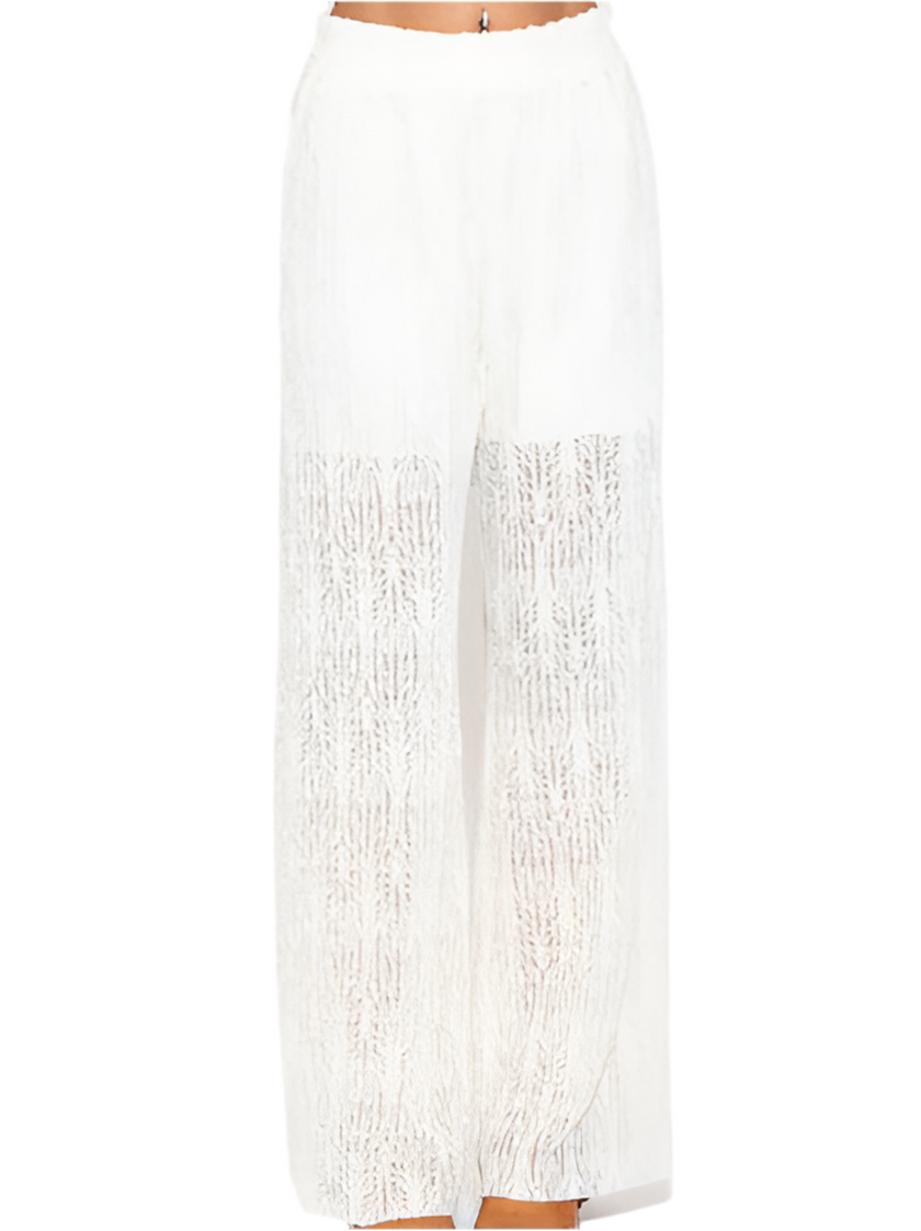 Pantalone a Palazzo con Elastico in Vita TOLERANCE