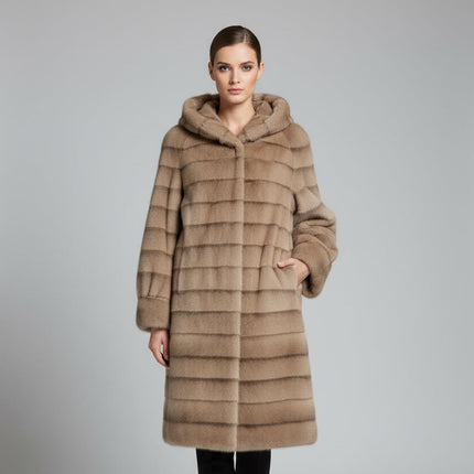 ECOPELLICCIA LUNGA EGO CON CAPPUCCIO