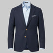 Giacca GI2507 slim con rever classico e bottoni a contrasto