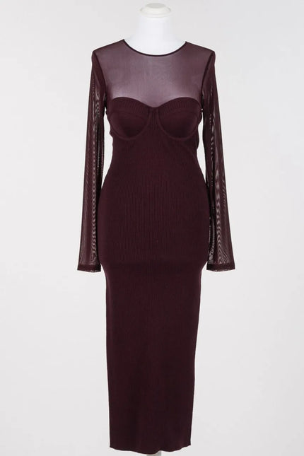 Abito Donna Girocollo Lungo a Costine TWINSET ACTITUDE