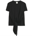 T-Shirt Basic Girocollo con Nodo Anteriore PENNYBLACK