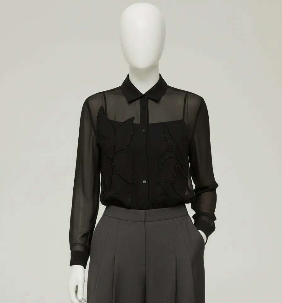 CAMICIA RICAMI FLOREALI