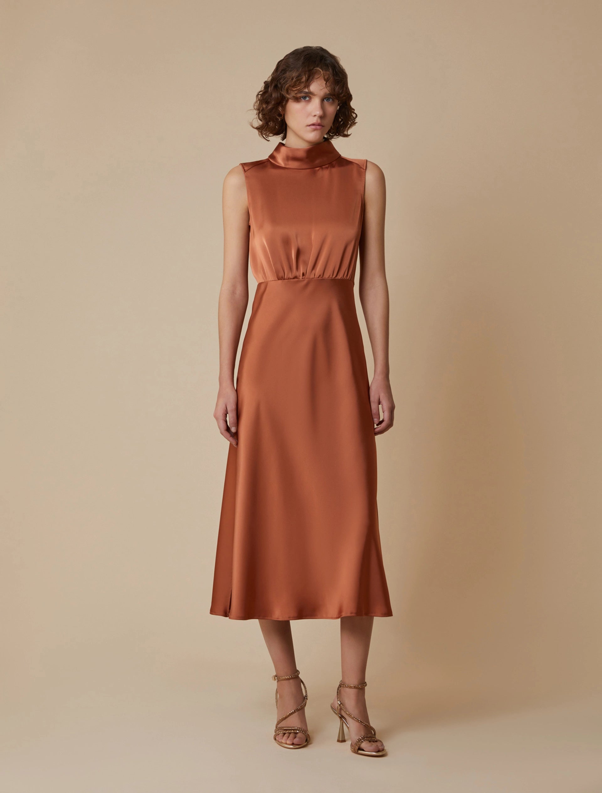 Abito Lungo Giromanica con Collo ad Anello PENNYBLACK