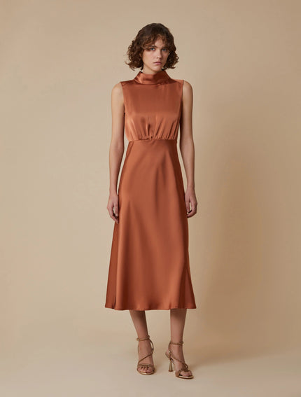 Abito Lungo Giromanica con Collo ad Anello PENNYBLACK