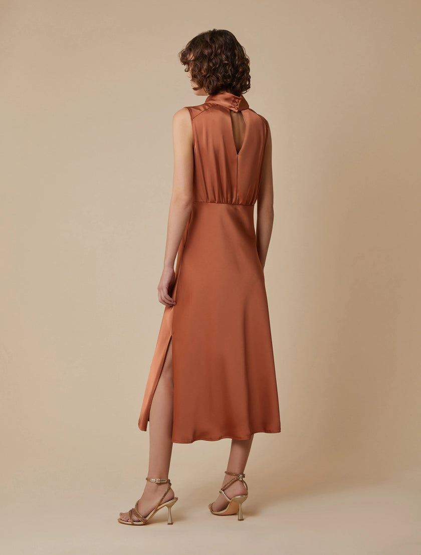 Abito Lungo Giromanica con Collo ad Anello PENNYBLACK