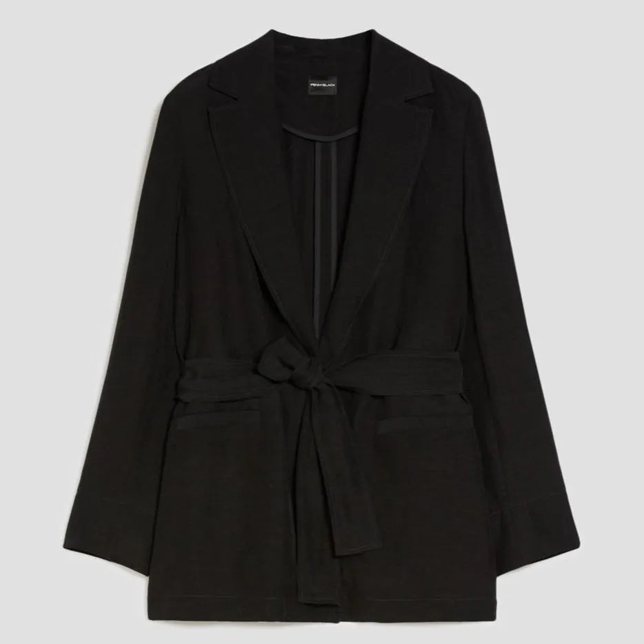 Giacca Monobottone Sfoderata in Blend di Lino PENNYBLACK