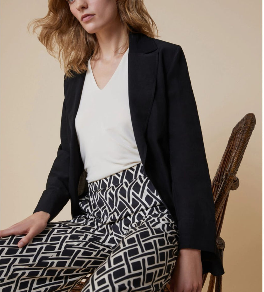 Giacca Monobottone Sfoderata in Blend di Lino PENNYBLACK