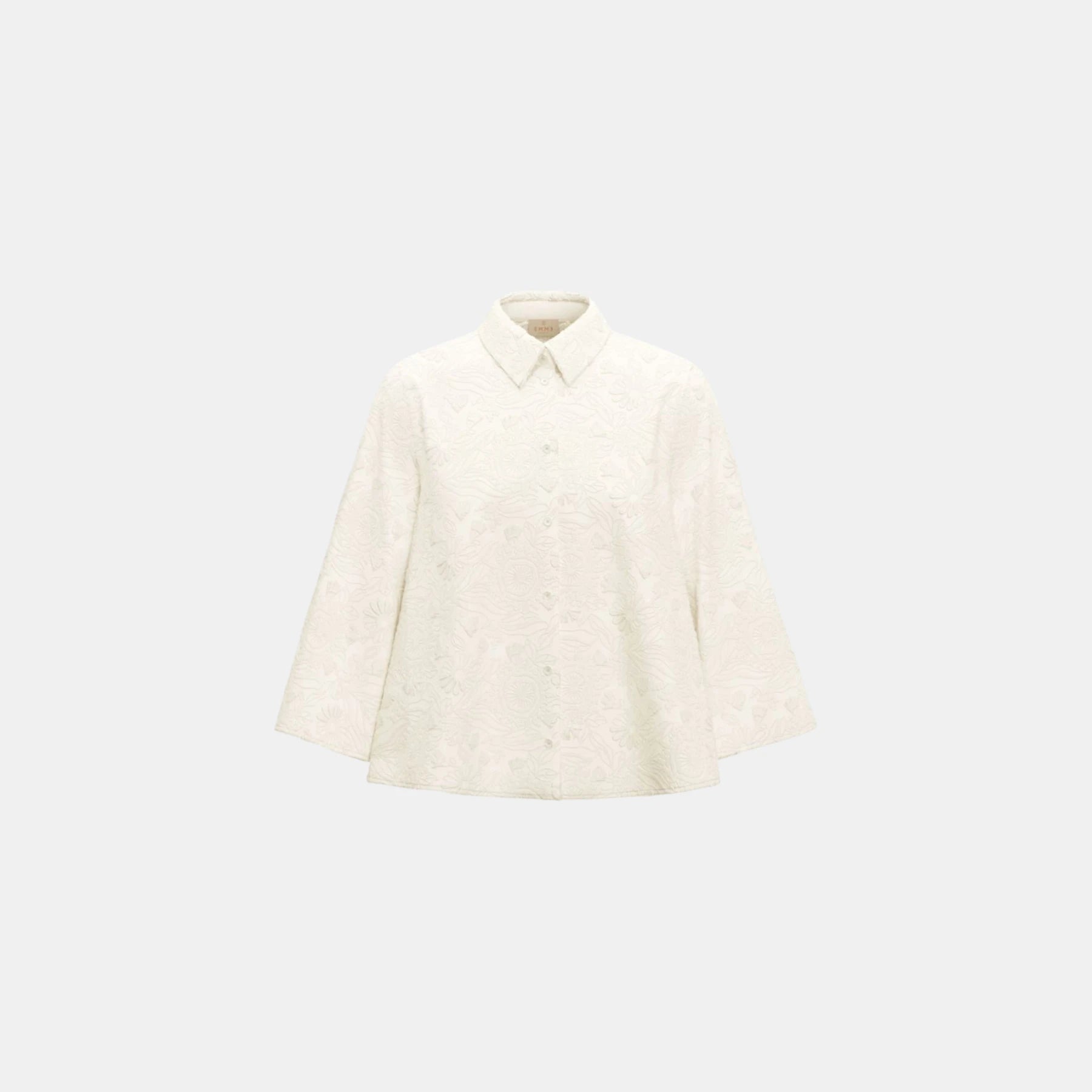 CAMICIA OVER EMMAMICO RICAMI FLOREALI