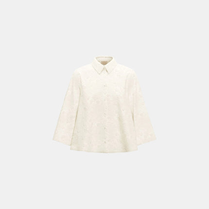 CAMICIA OVER EMMAMICO RICAMI FLOREALI