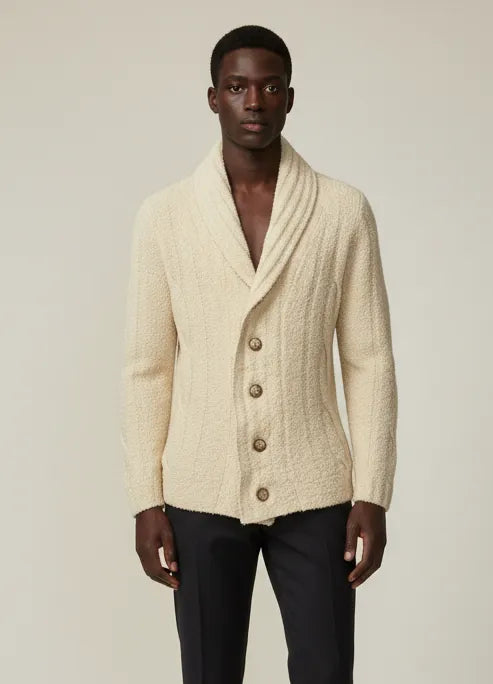 CARDIGAN AN111 SCIALLATO TESSUTO TEDDY