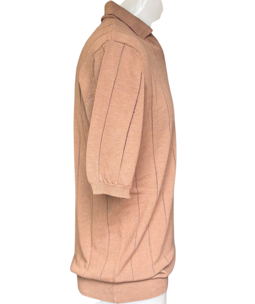 Maglia a Costine con Scollo a V ANIMA