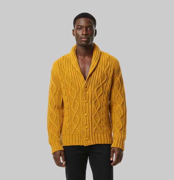 CARDIGAN AN13 TESSUTO INTRECCIATO