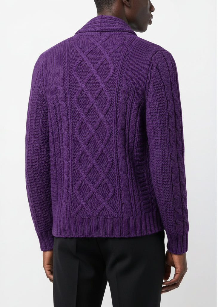 CARDIGAN AN13 TESSUTO INTRECCIATO