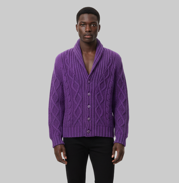 CARDIGAN AN13 TESSUTO INTRECCIATO