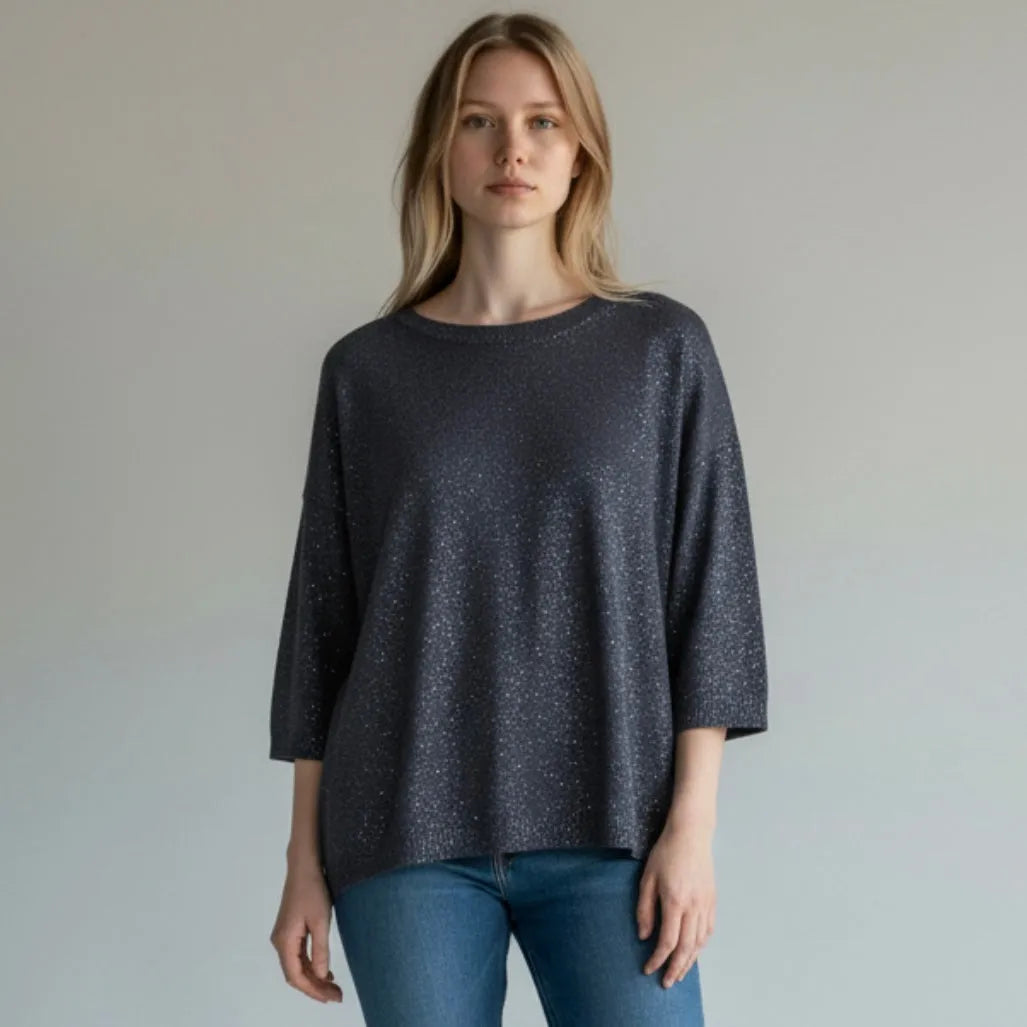 Blusa angizia basic comfort fit EMME MARELLA — vista retro/laterale | WEMAX