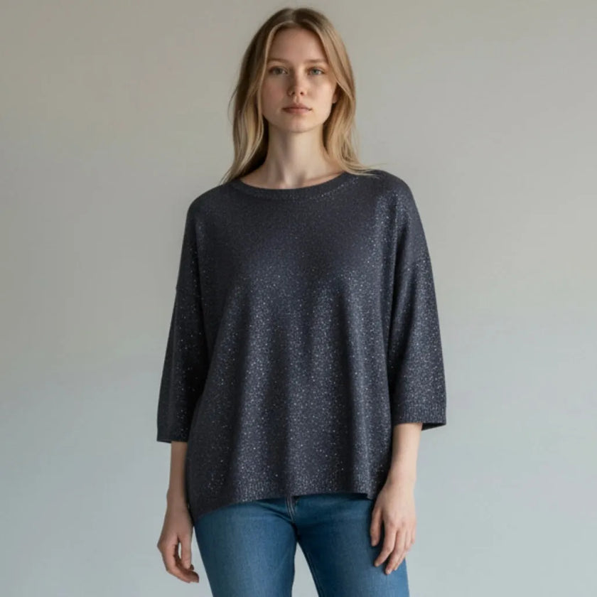 Blusa angizia basic comfort fit EMME MARELLA — vista retro/laterale | WEMAX