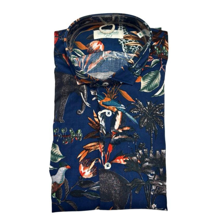 Camicia AU19S04CA FIO1704 con fantasia ALLEY DOCKS