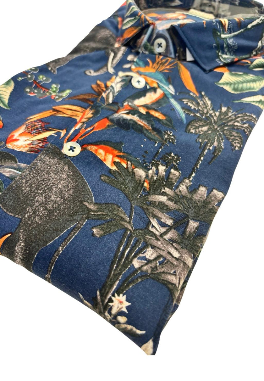 Camicia AU19S04CA FIO1704 con fantasia ALLEY DOCKS