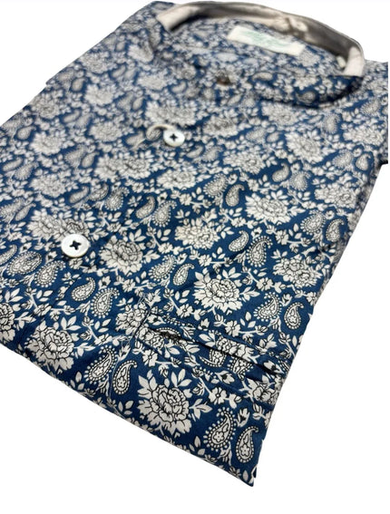 Camicia AU19S06CA FIO1705 con fantasia ALLEY DOCKS