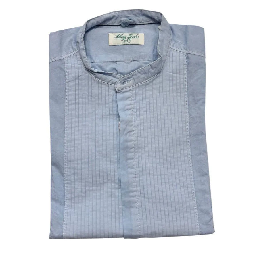Camicia AU19S07CA MUSSOLA con pieghe sottili e colletto alla coreana ALLEY DOCKS