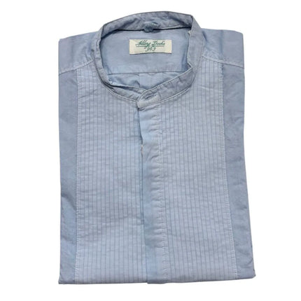 Camicia AU19S07CA MUSSOLA con pieghe sottili e colletto alla coreana ALLEY DOCKS