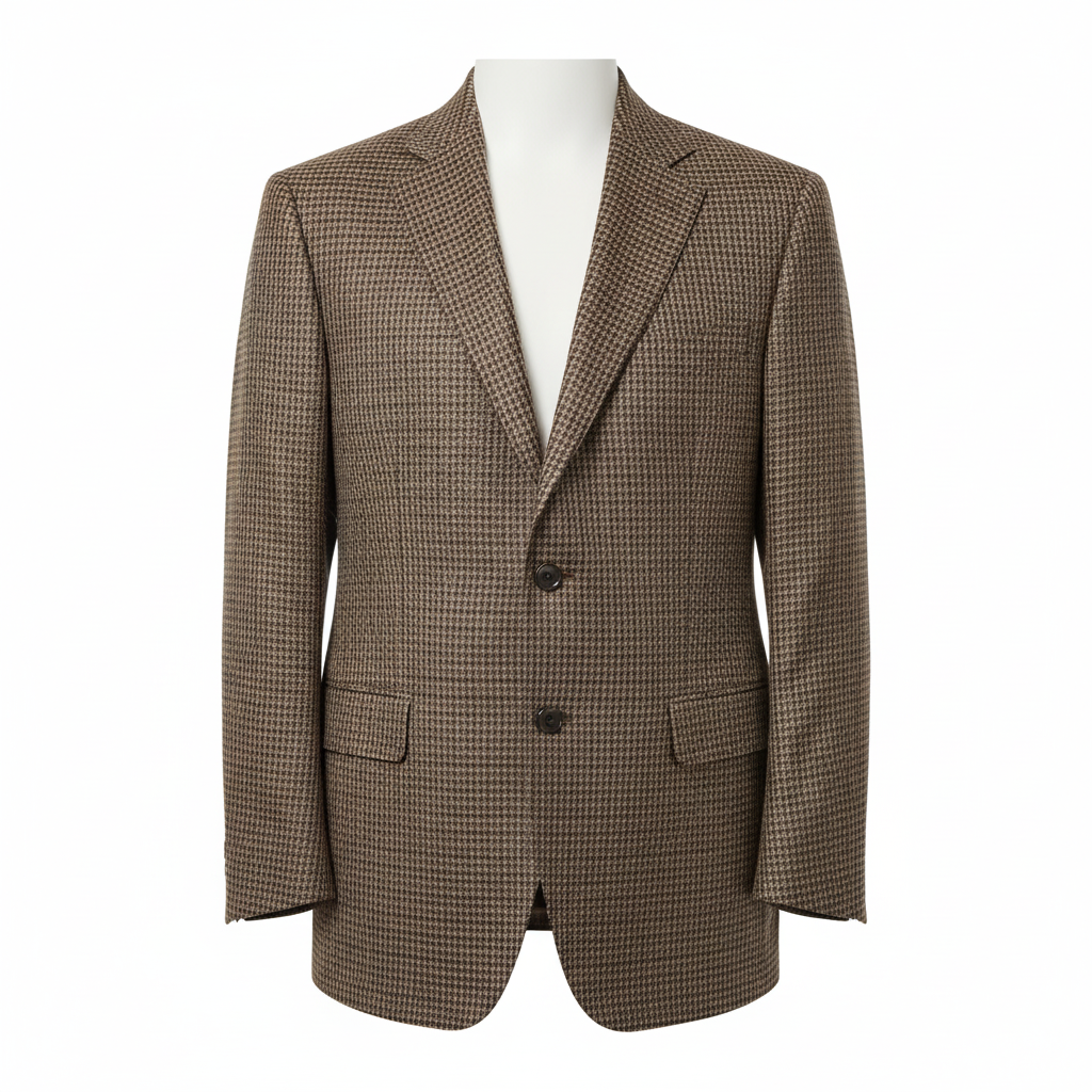 GIACCA 1587M Castagna PIED DE POULE