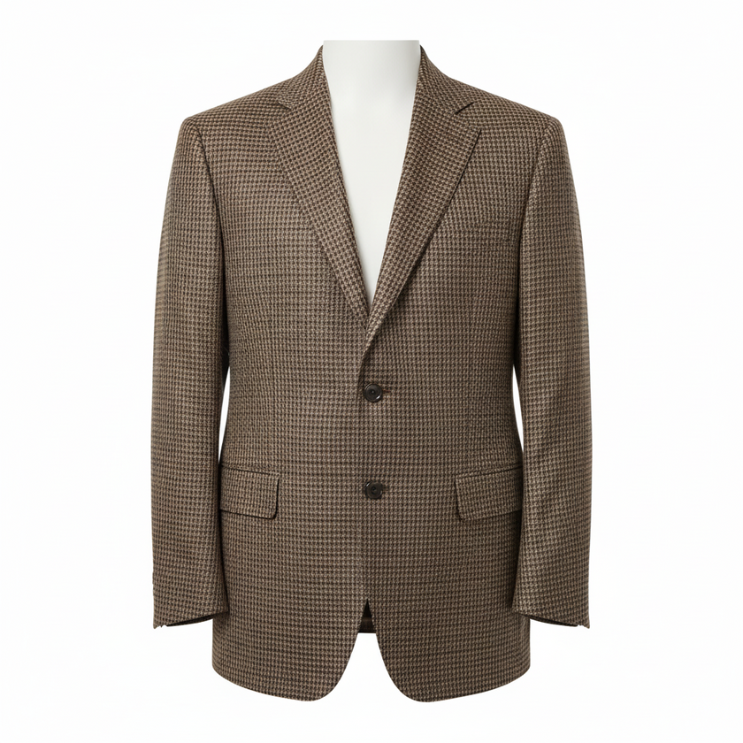 GIACCA 1587M Castagna PIED DE POULE