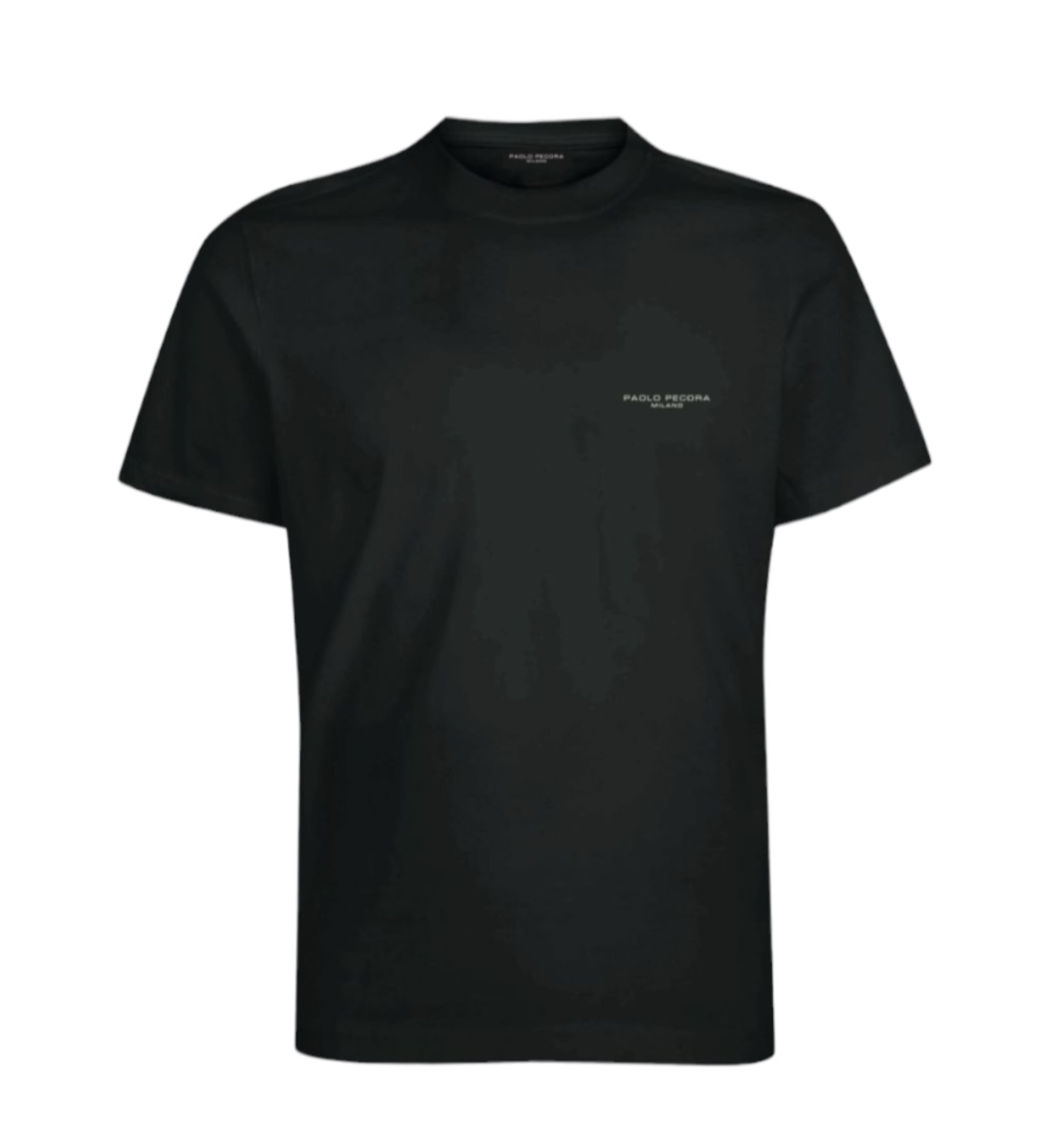 T-Shirt giro collo fit regolare con logo PAOLO PECORA
