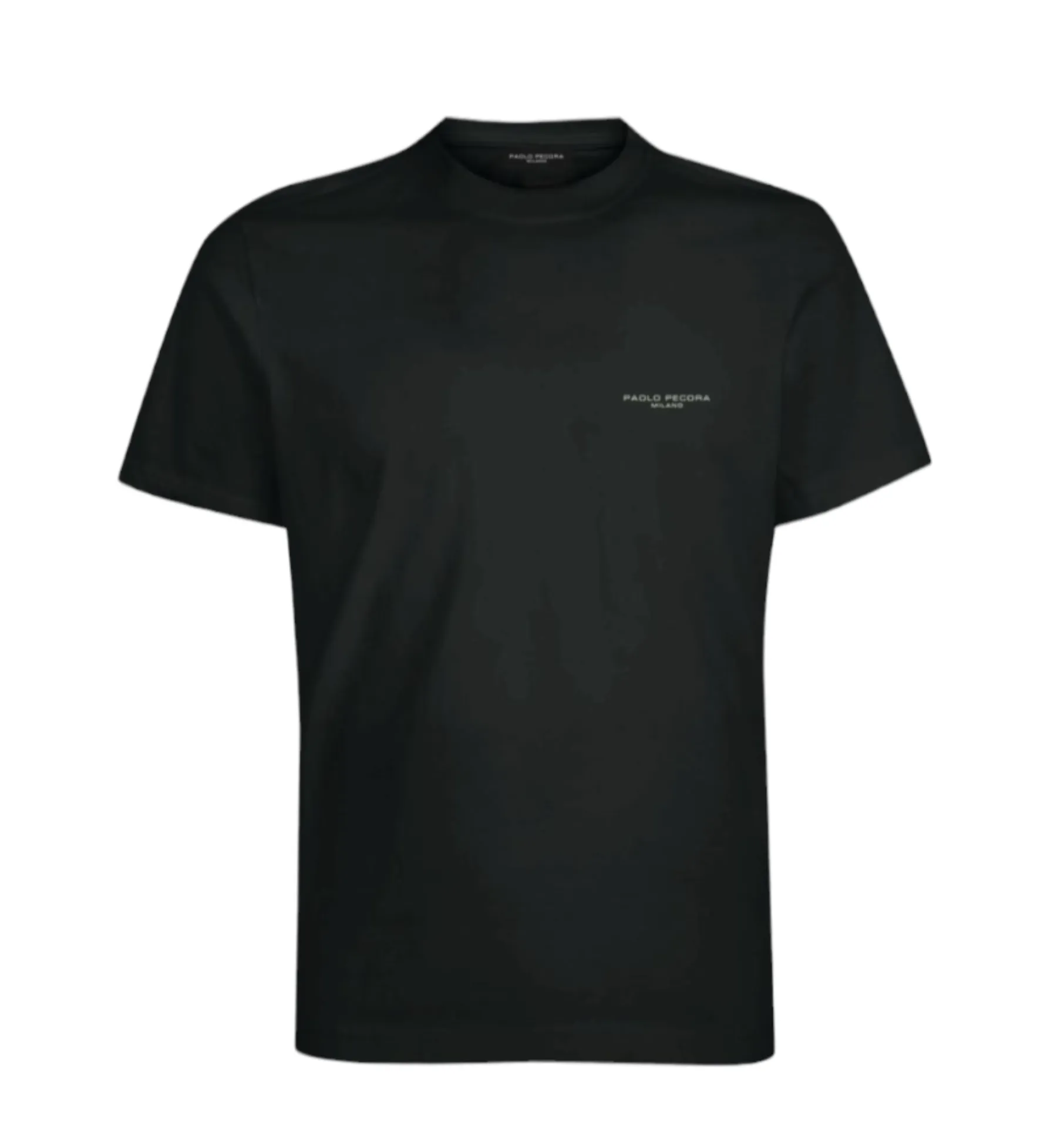 T-Shirt giro collo fit regolare con logo PAOLO PECORA