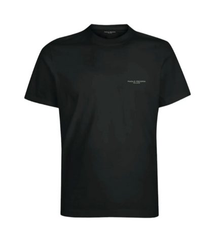 T-Shirt giro collo fit regolare con logo PAOLO PECORA