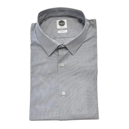Camicia B160L/04305 con micro fantasia a quadri BAGUTTA