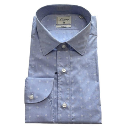 Camicia con taschino e motivo a pois LUXURY
