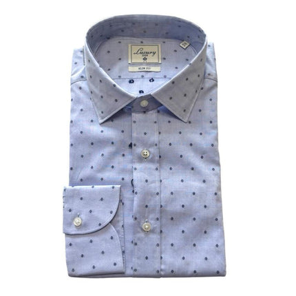 Camicia con taschino e motivo a pois LUXURY