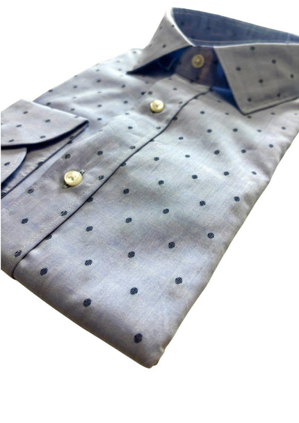 Camicia con taschino e motivo a pois LUXURY