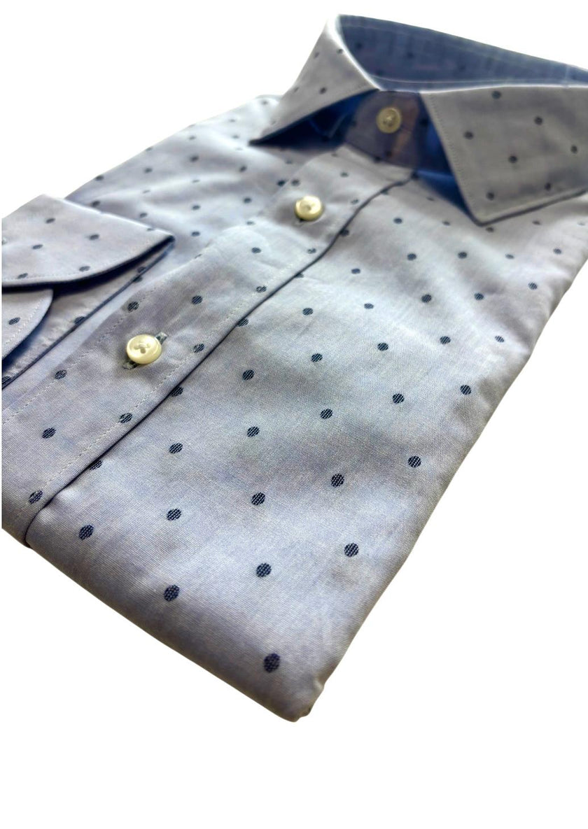 Camicia con taschino e motivo a pois LUXURY