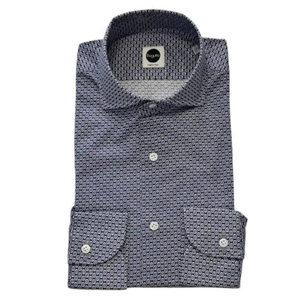 Camicia B187L/ 06258 con micro fantasia a fiori BAGUTTA