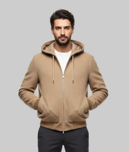 GIUBBINO GB27 IN LANA CON CAPPUCCIO