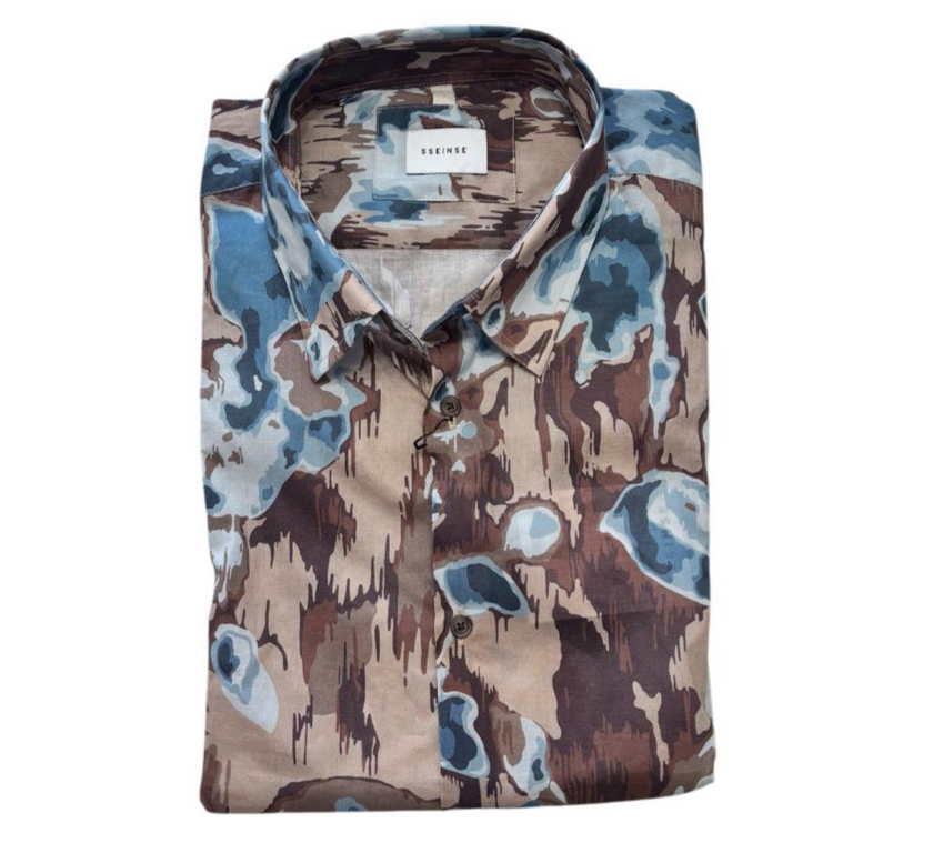 Camicia CE938 fantasia a manica corta SSEINSE