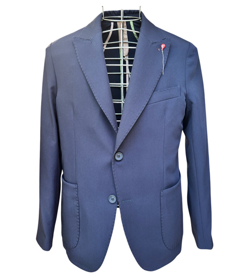 Abito Doppio Bottone con Giacca a Lancia e Pantalone Basso in Vita BERNESE