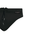 Costume slip elasticizzato con lacci e logo. PAOLO PECORA
