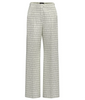 Pantalone DISTANT in twill fluido a fantasia EMME MARELLA, Bianco — dettaglio tessuto | WEMAX