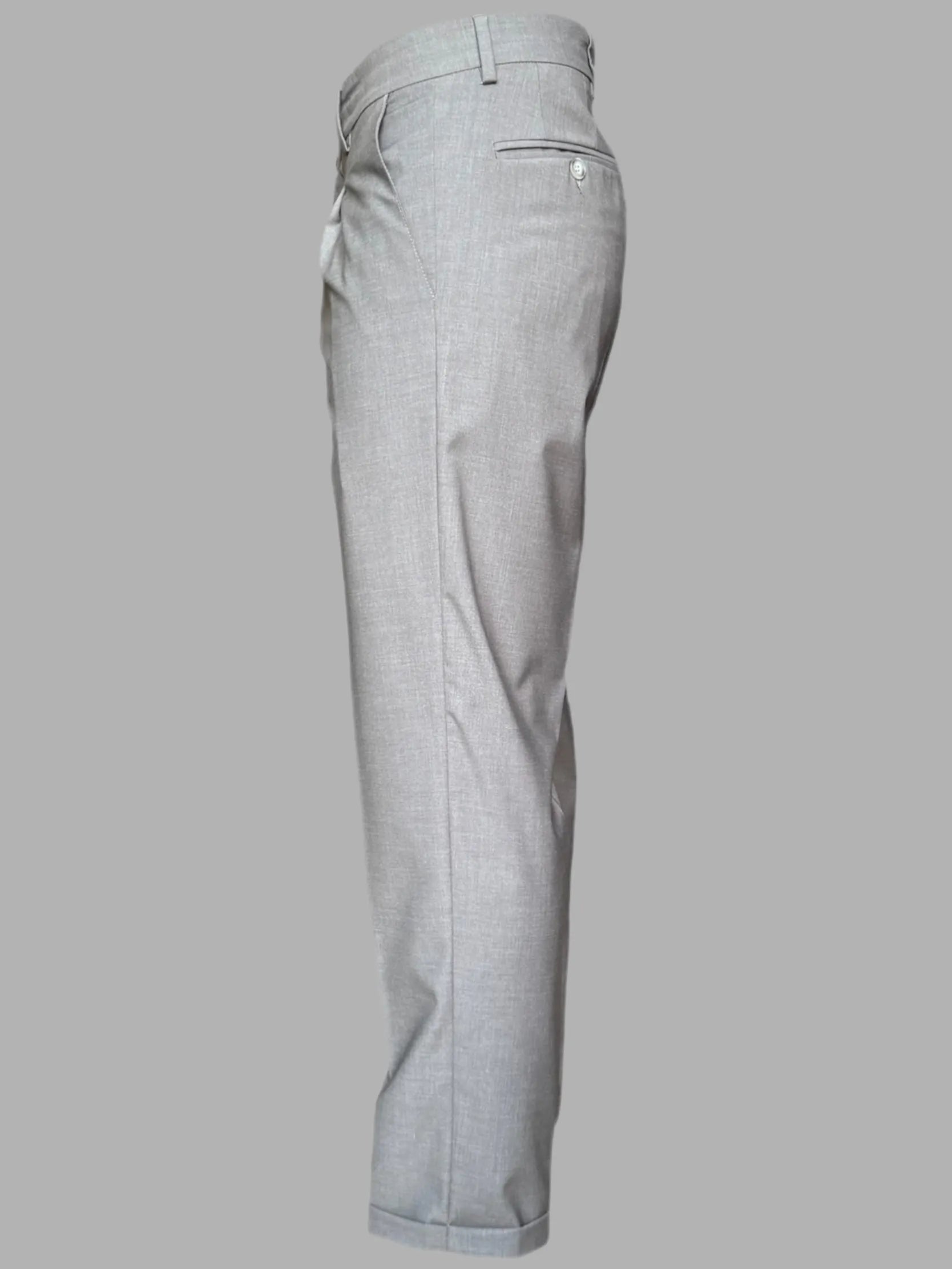 Pantalone con pence e risvolto ELIO SANTINI