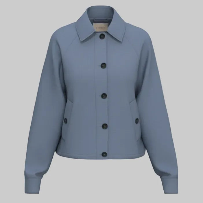 GIACCA BAIA COLLO CAMICIA IN LINO
