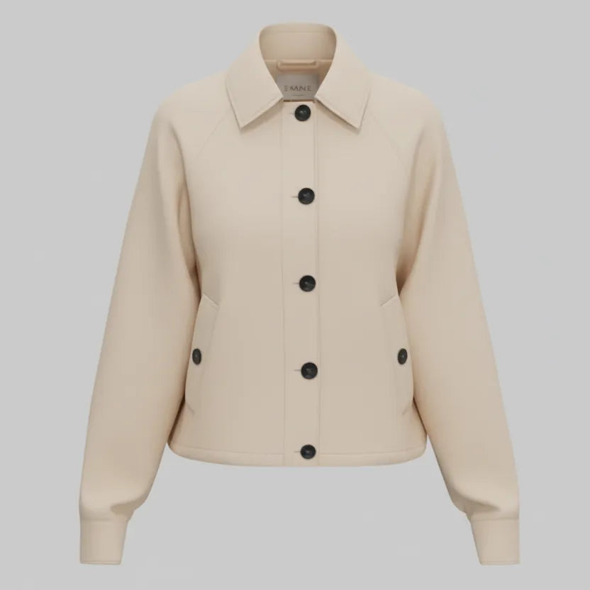 GIACCA BAIA COLLO CAMICIA IN LINO