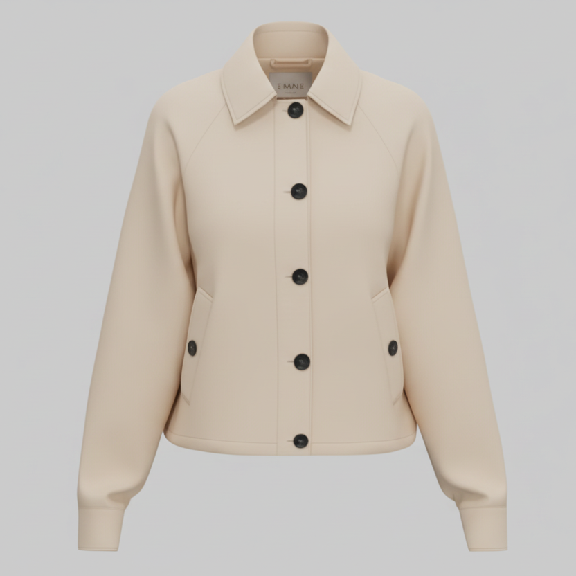 GIACCA BAIA COLLO CAMICIA IN LINO